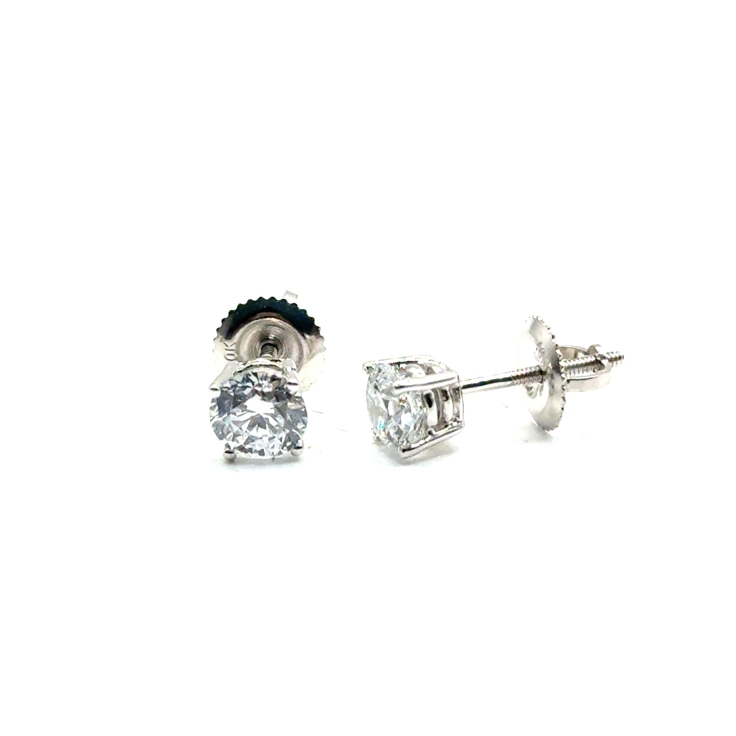 Aretes de Diamante Laboratorio (1.00cts) en Oro 10K