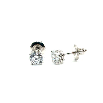 Aretes de Diamante Laboratorio (1.00cts) en Oro 10K