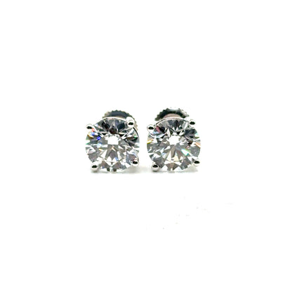 Aretes de Diamante Laboratorio en Oro 10K (4.00ct)