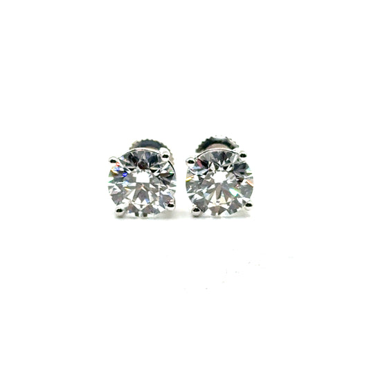 Aretes de Diamante Laboratorio en Oro 10K (4.00ct)