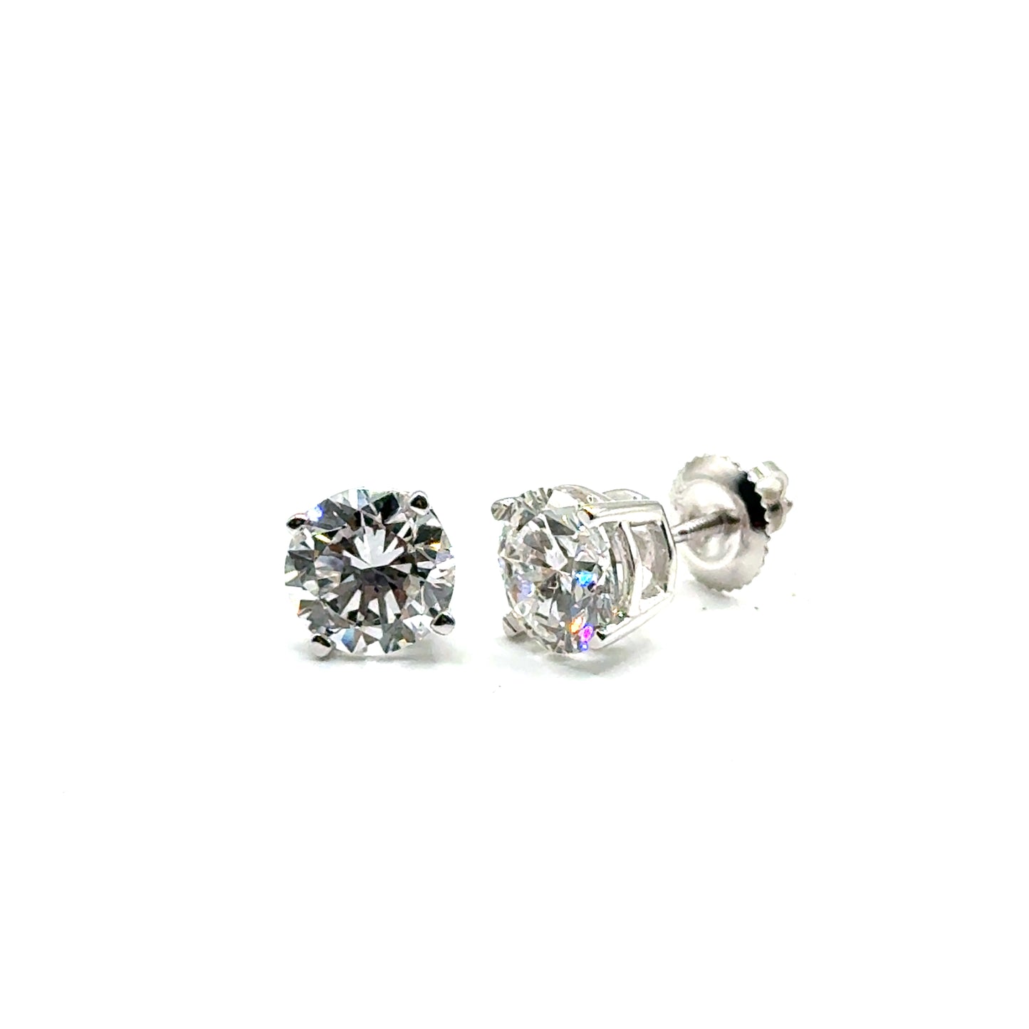 Aretes de Diamante Laboratorio en Oro 14K (3.00ct)