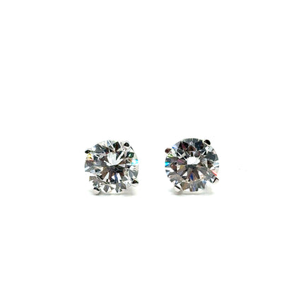 Aretes de Diamante Laboratorio en Oro 14K (3.00ct)