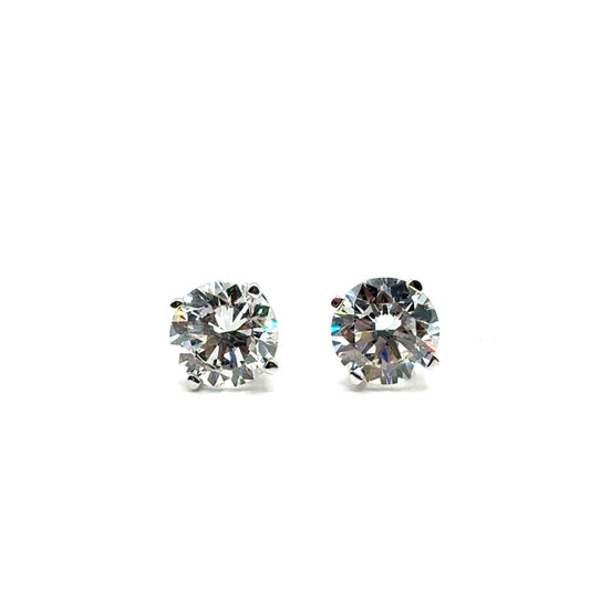 Aretes de Diamante Laboratorio en Oro 14K (3.00ct)