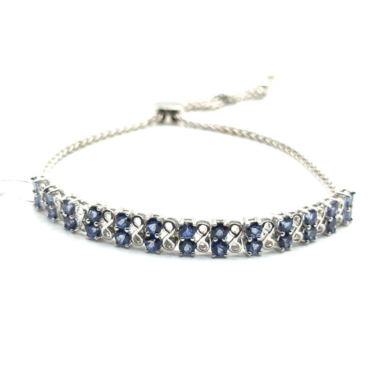Pulsera de Tanzanita en Plata 925 (2.3cts)