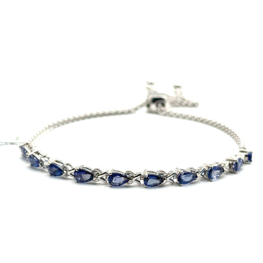 Pulsera de Tanzanita en Plata 925 (2.0cts)