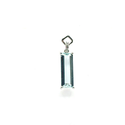 Dije de Aguamarina en Plata 925 (2.1cts)
