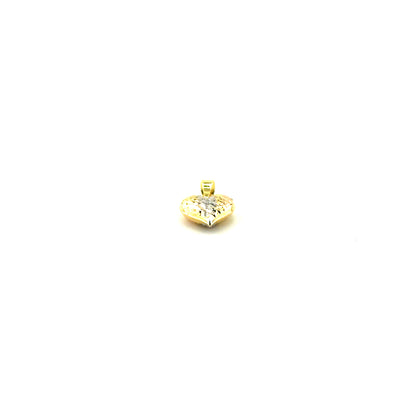 Dije Corazon (diamantado) en Oro 18K