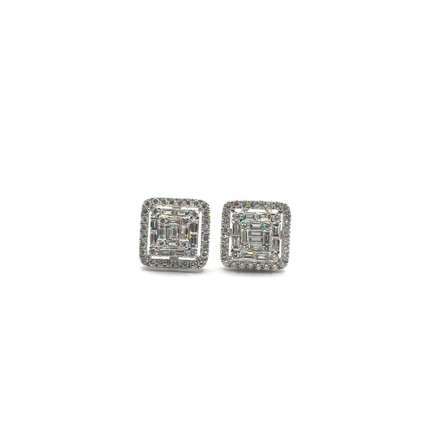 Aretes de Diamantes en Oro 18K