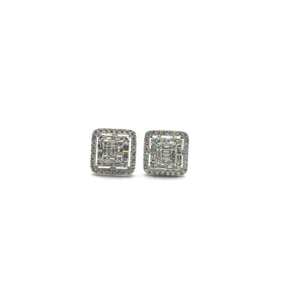 Aretes de Diamantes en Oro 18K