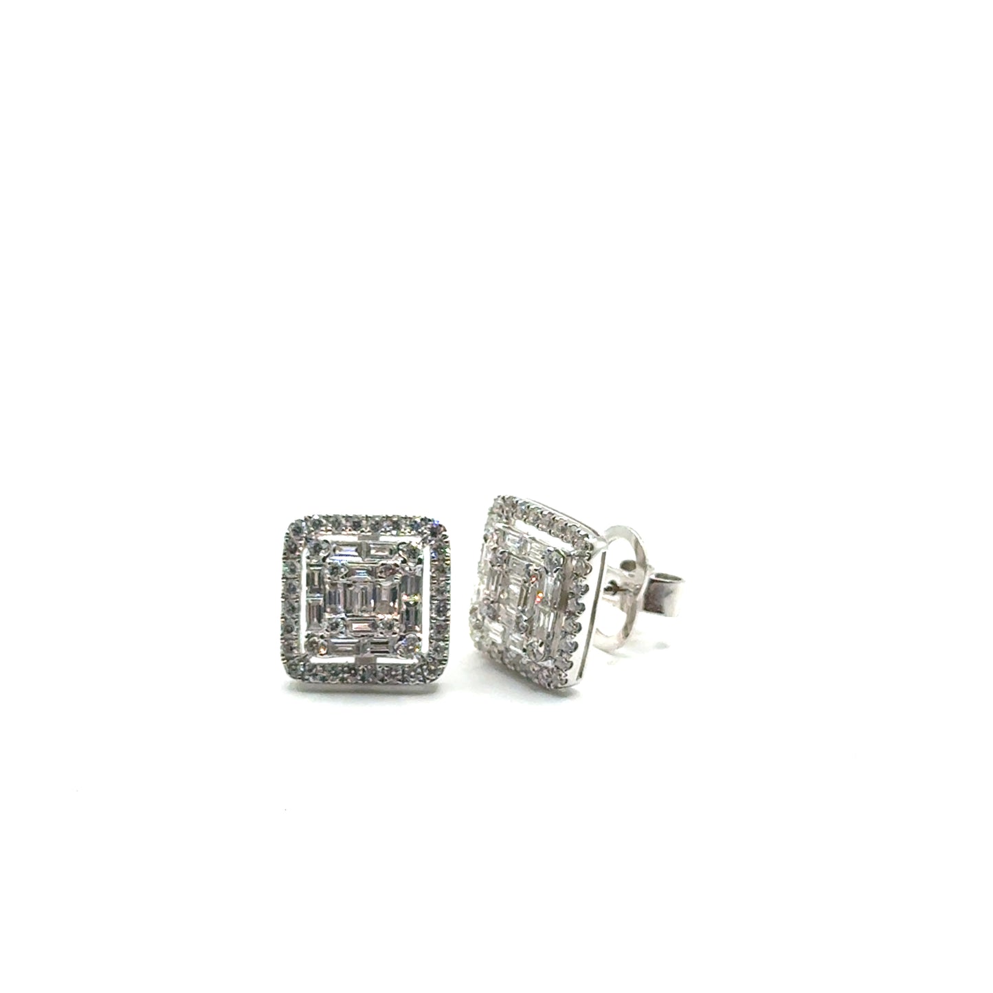 Aretes de Diamantes en Oro 18K