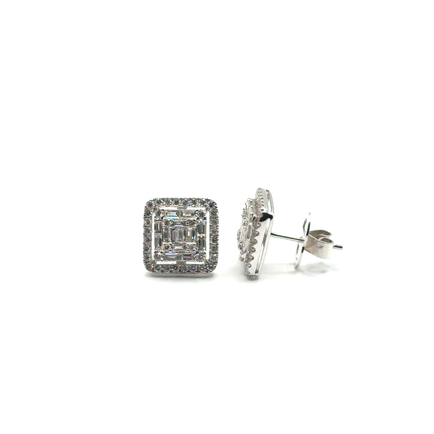 Aretes de Diamantes en Oro 18K