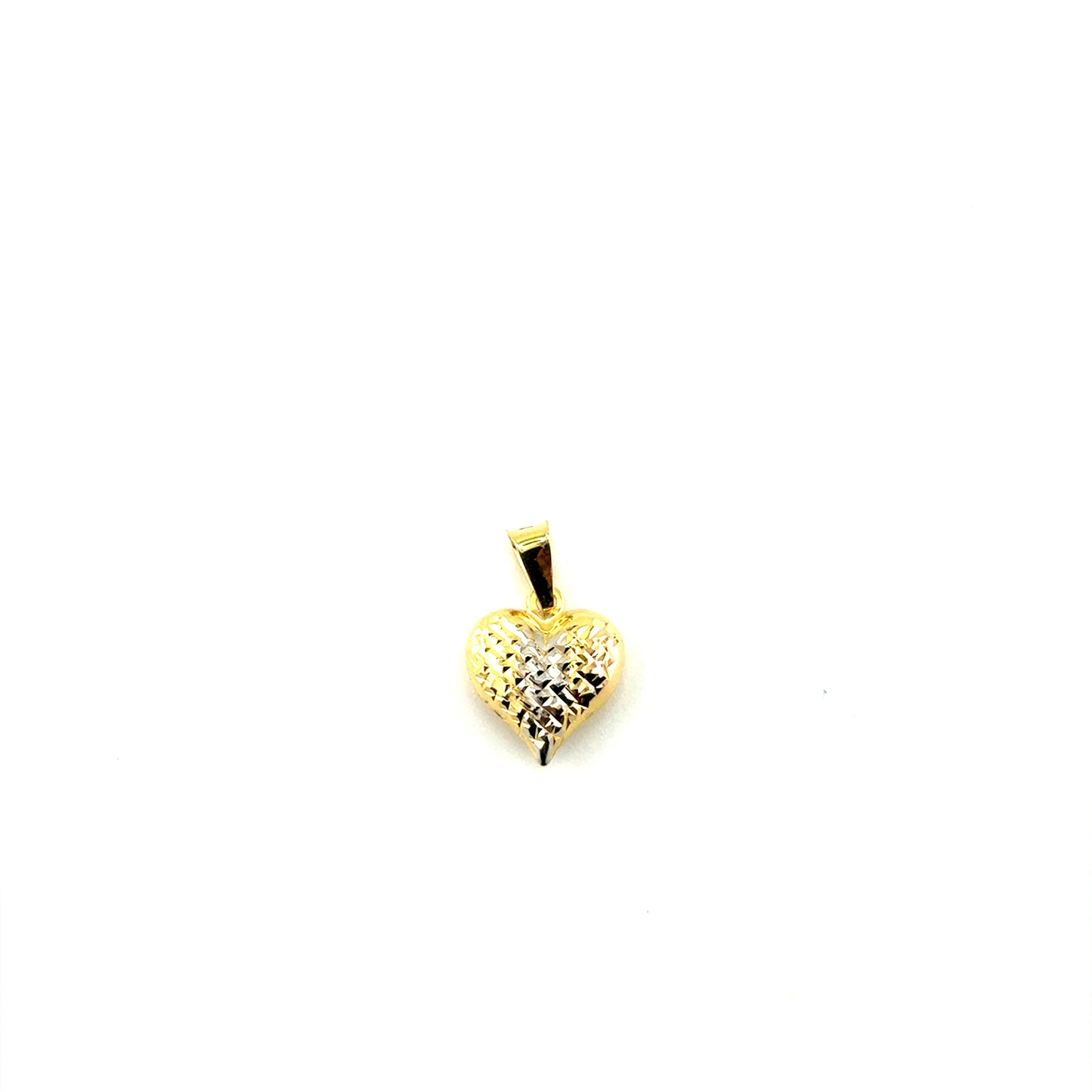 Dije Corazon (diamantado) en Oro 18K