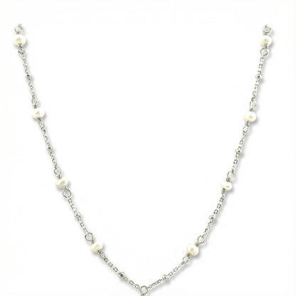 Rosario con Perlas en Plata
