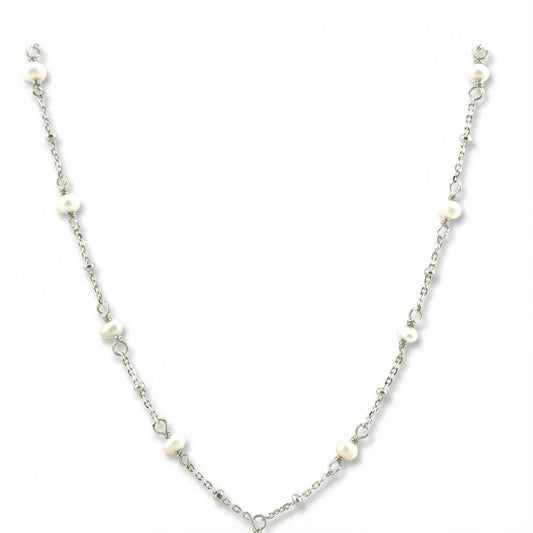Rosario con Perlas en Plata