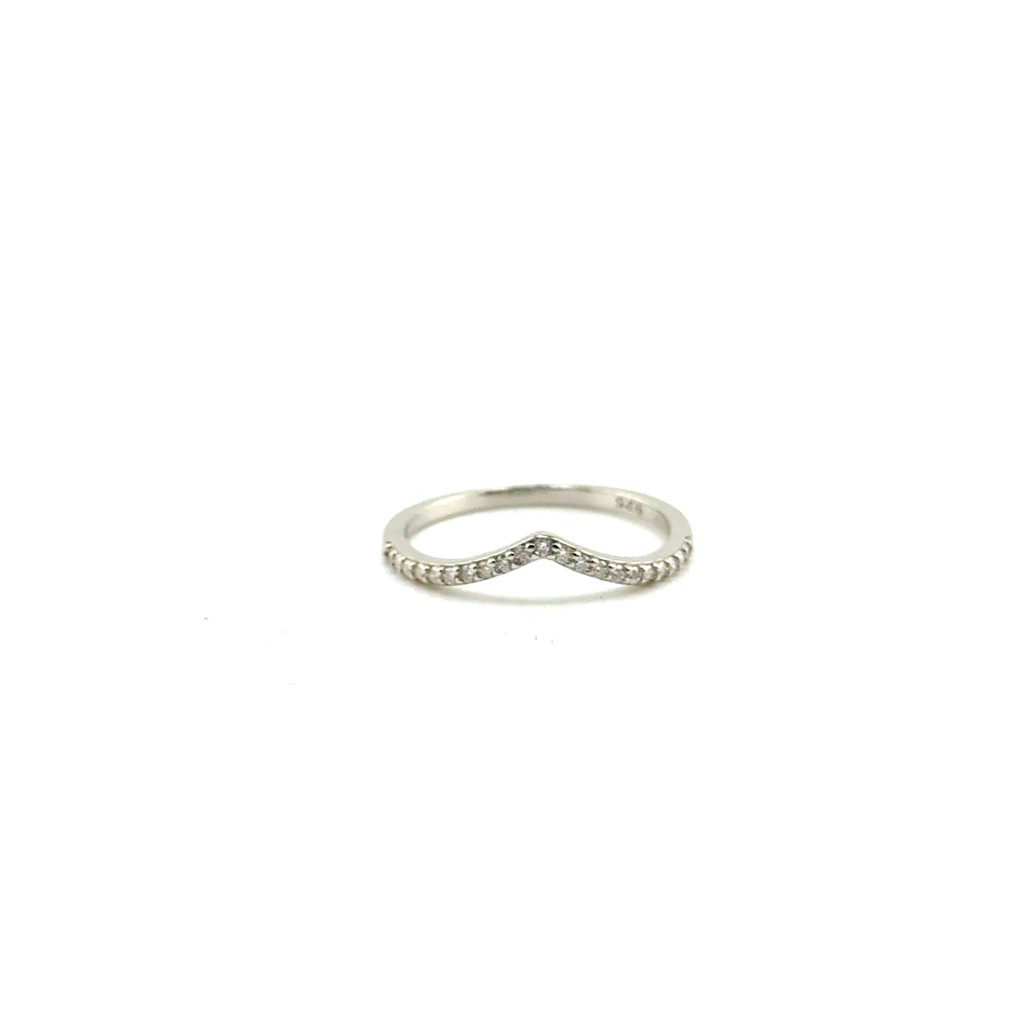 Anillo de boda de Moissanita en Plata