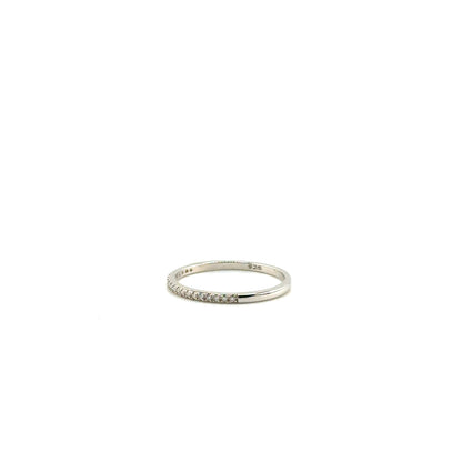Anillo de boda (corte cojin) de Moissanita en Plata