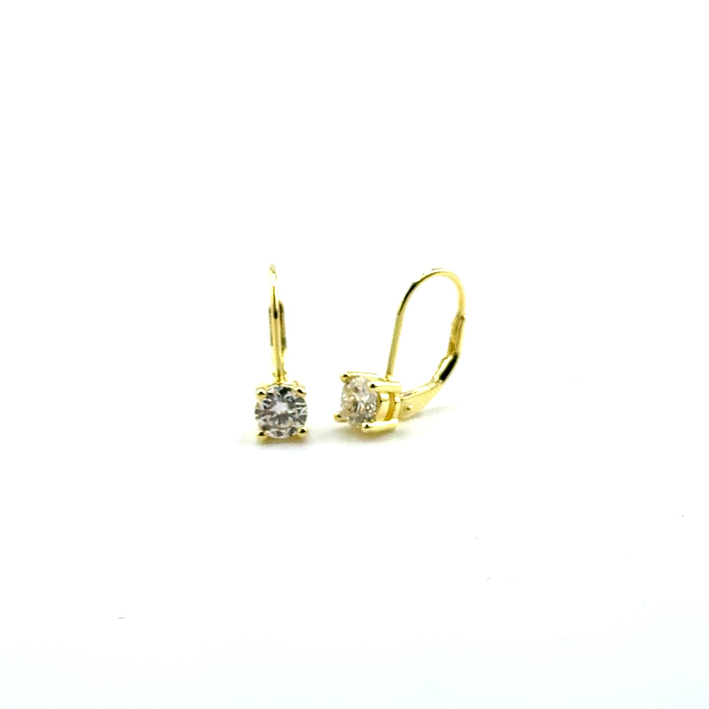 Aretes (leverback) de Moissanita en Plata (Copy)