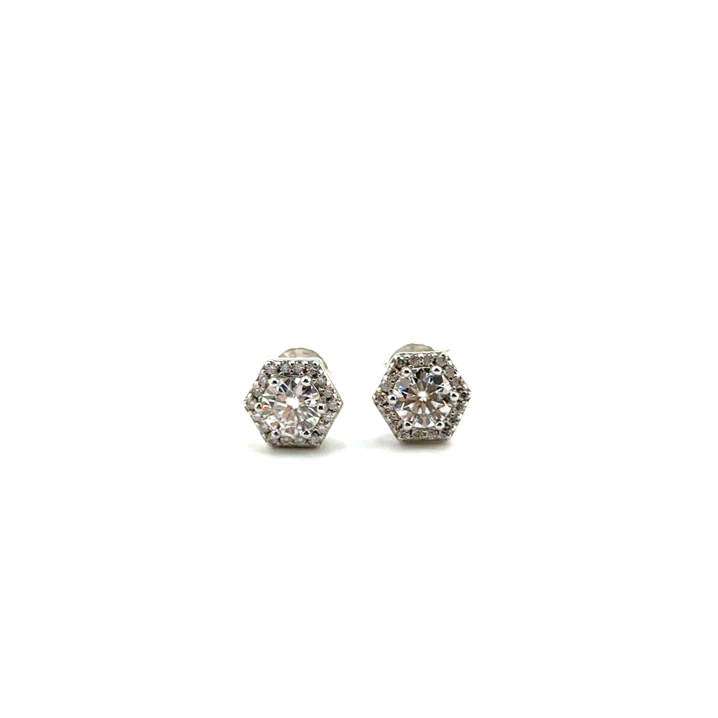 Aretes de Moissanita en Plata