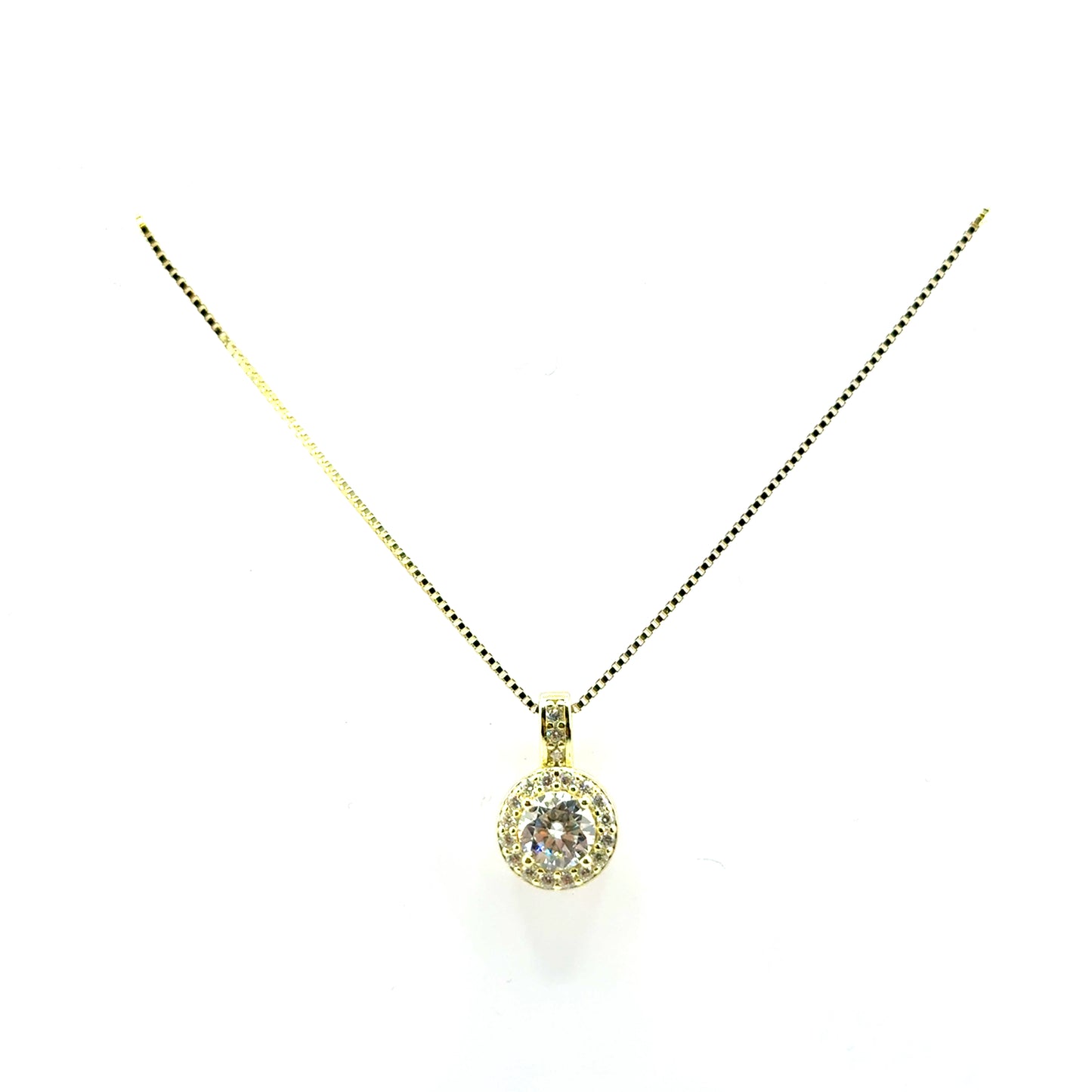 Dije de Moissanita con Caden en Plata