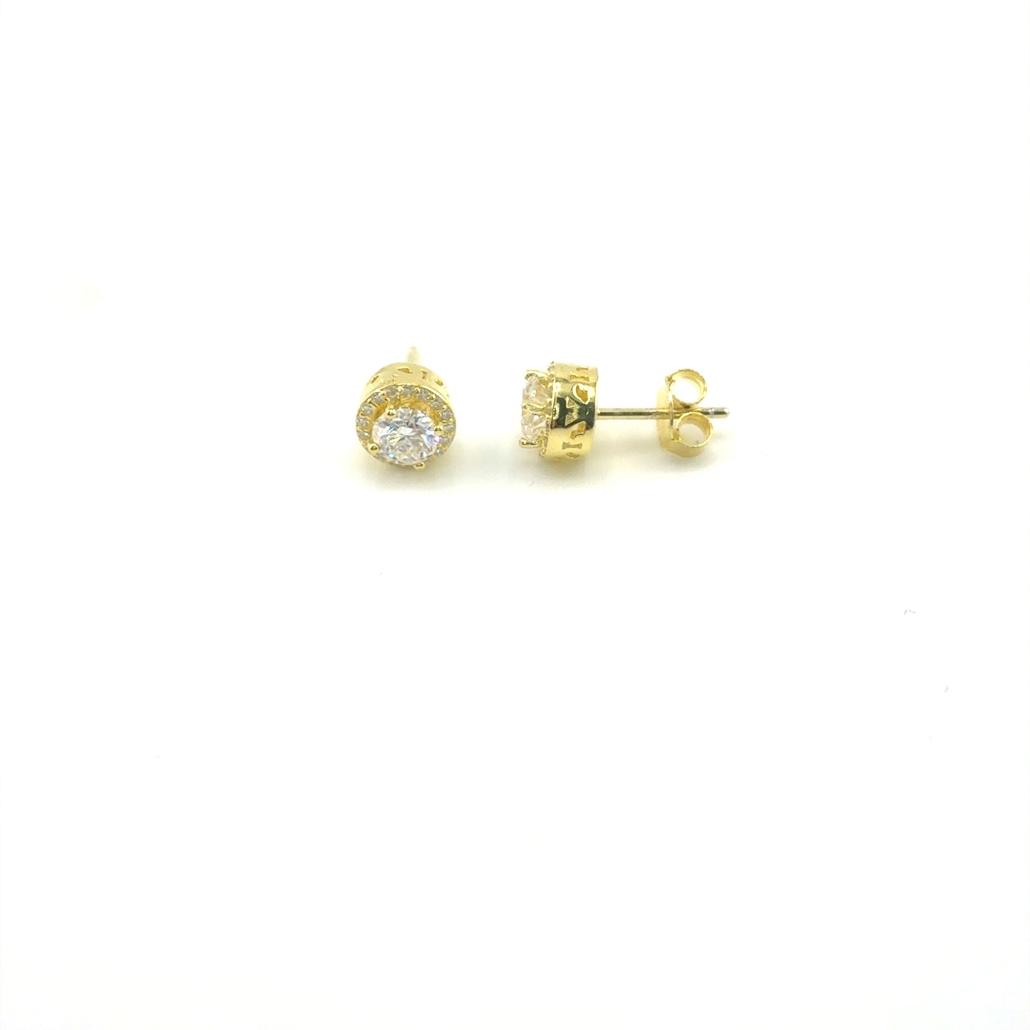 Aretes con Moissanita en Plata