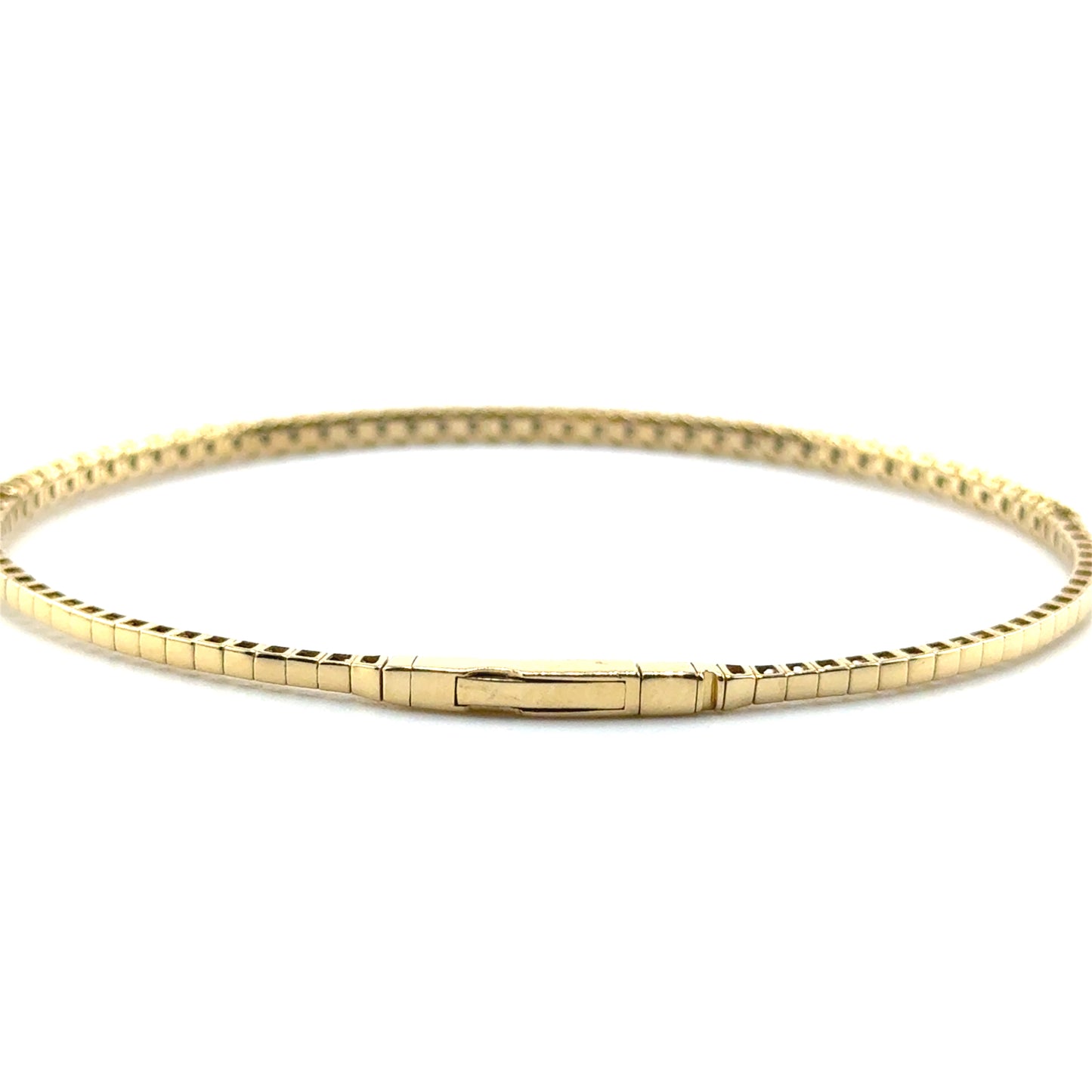 Caña Flexible con Diamantes Laboratorio en Oro 14K