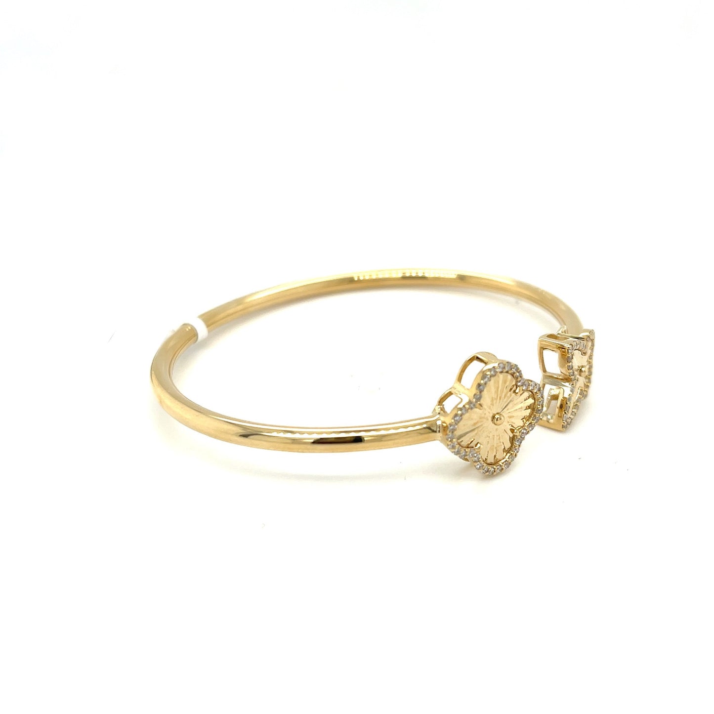 Caña de Mariposa y Trebol en Oro 14K