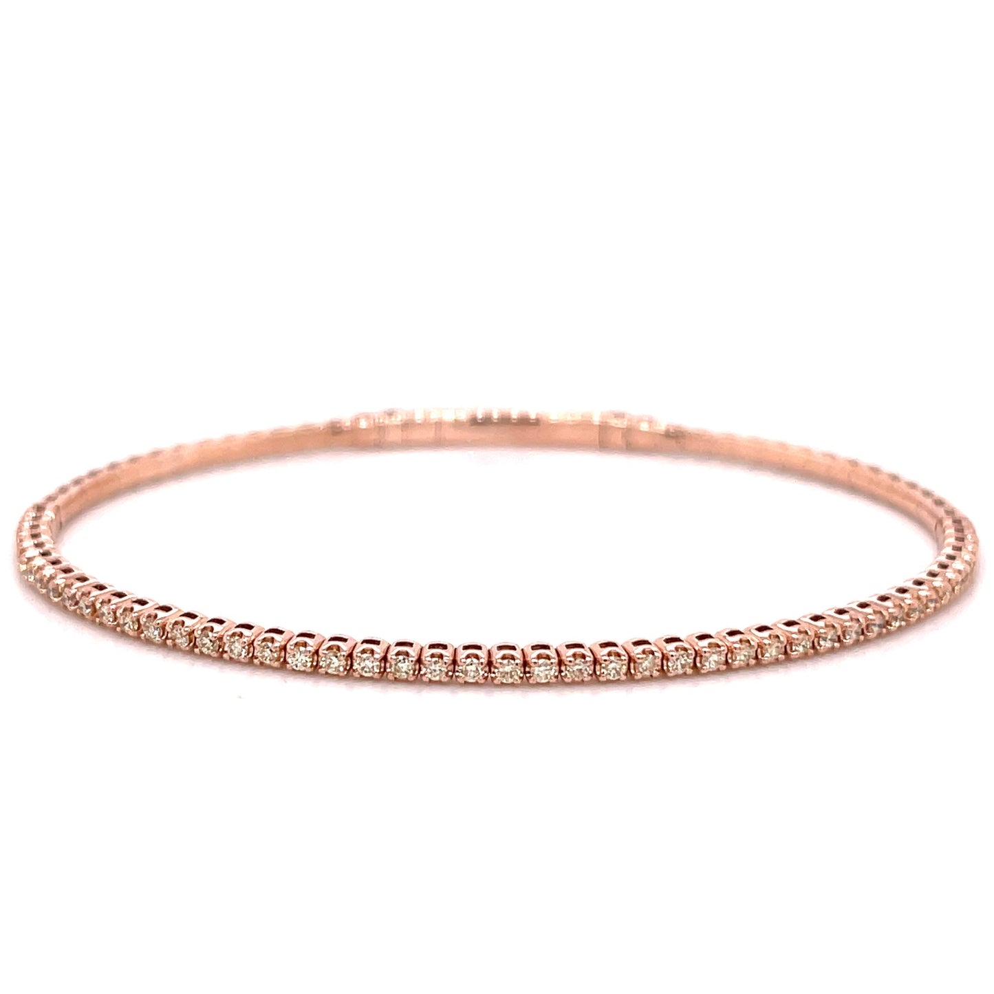 Caña Flexible en Plata 925 con Baño de Oro Rosado