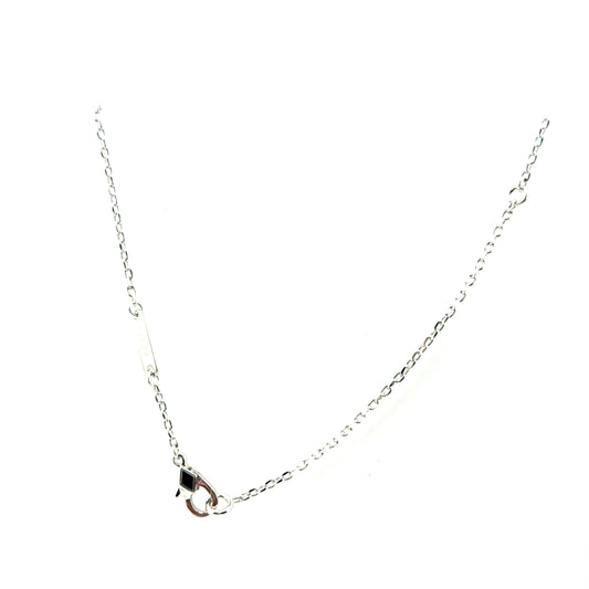 Collar Trebol (negro ónix) en Plata
