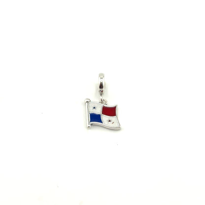 Charm de Panama Corazon Colgante Bandera