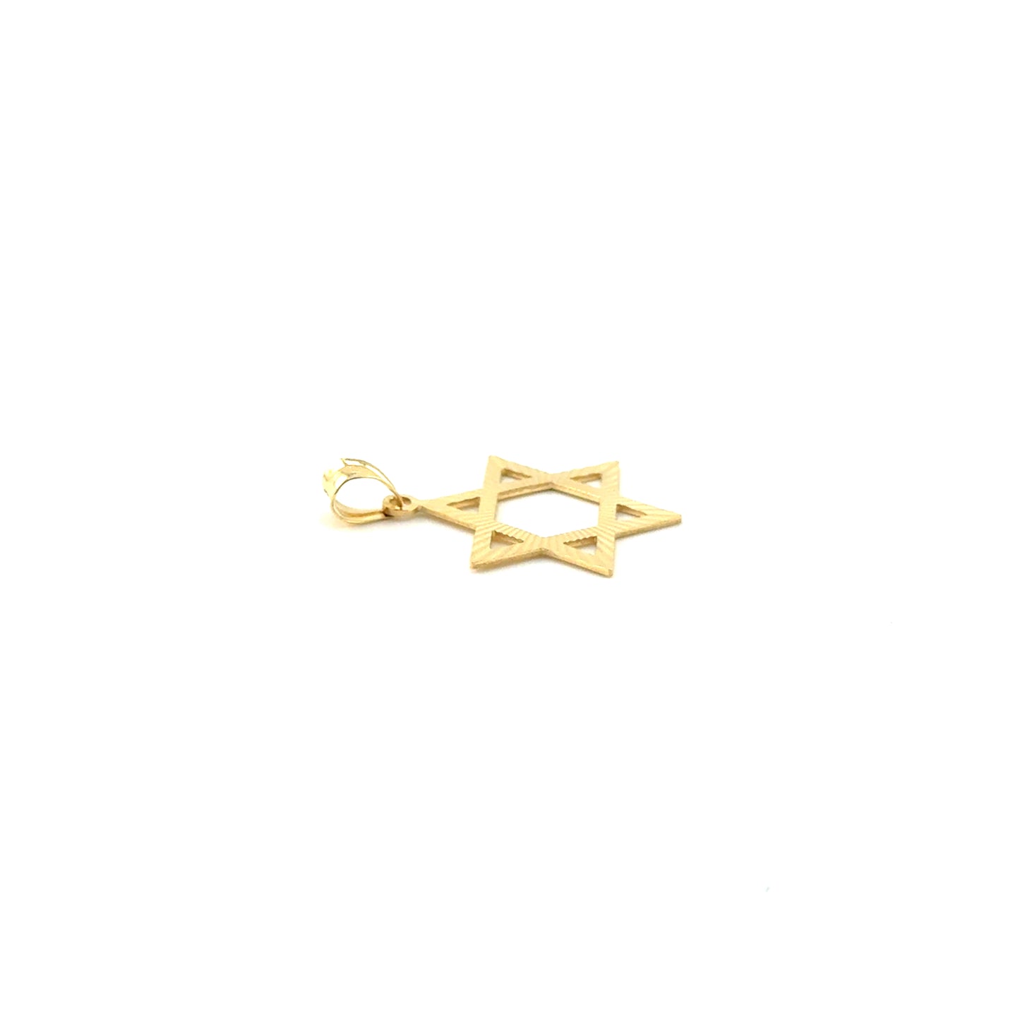 Dije Estrella de David (corte Diamante) en Oro 18K