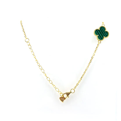 Collar (12 tréboles) en Plata