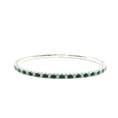 Caña Flexible de Zafiro en Plata 925 (2.0cts)