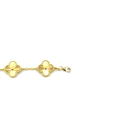 Pulsera (trébol) en Plata
