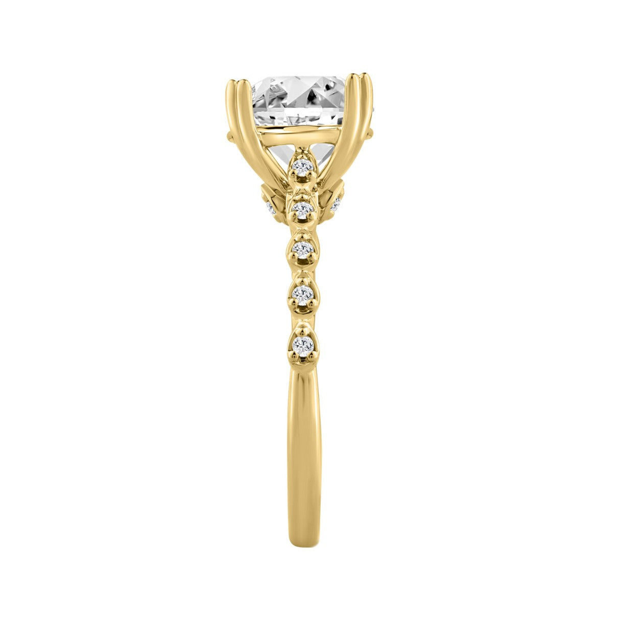 Anillo de Diamante Laboratorio (RD) en Oro 14K