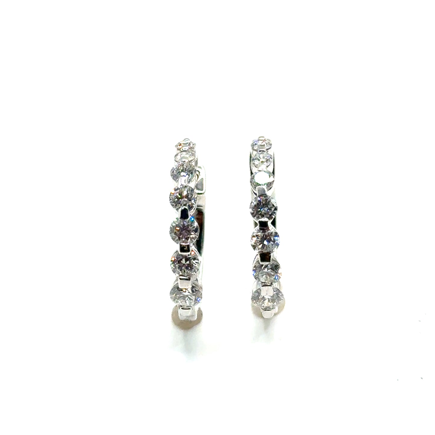 Argollas de Diamante Laboratorio en Oro 10K