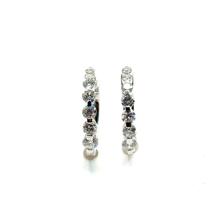 Argollas de Diamante Laboratorio en Oro 10K