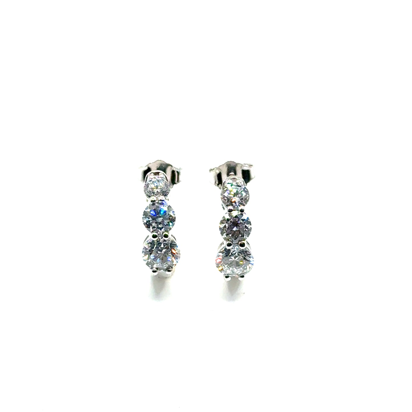 Aretes de Diamantes Laboratorios en Plata 925