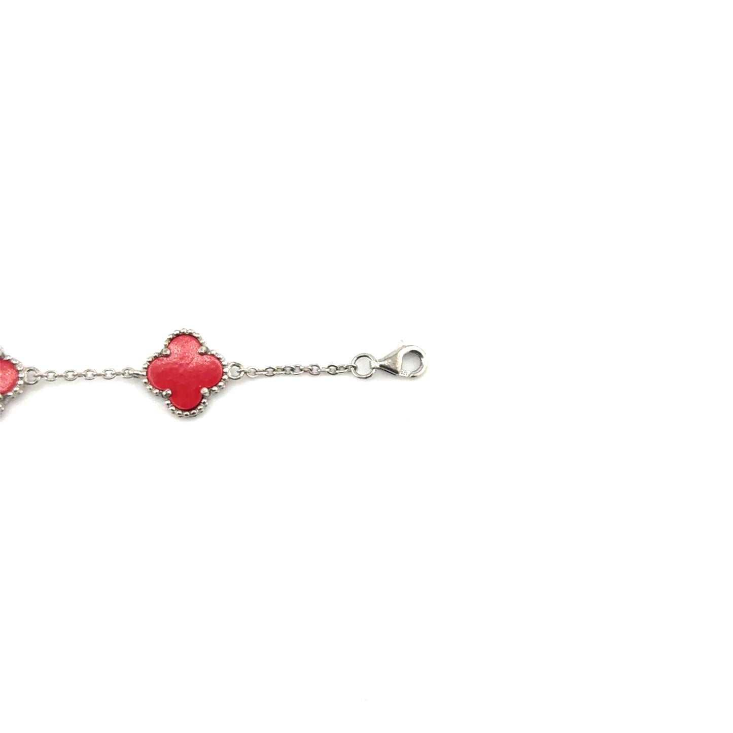 Pulsera Trebol (ágata) en Plata