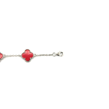 Pulsera Trebol (ágata) en Plata