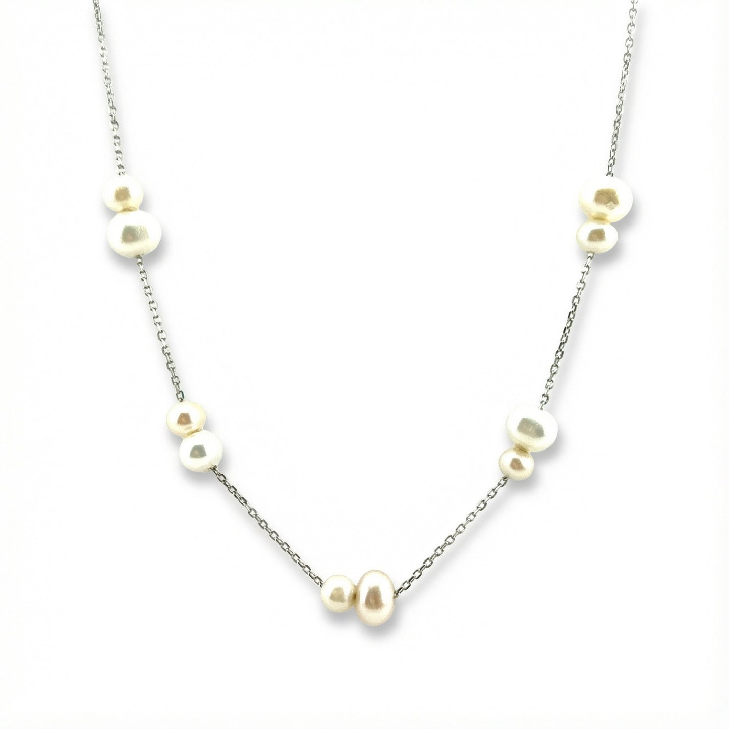 Collar de Perlas en Plata