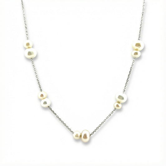 Collar de Perlas en Plata