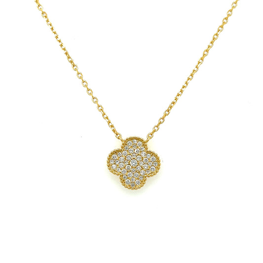 Collar Trebol en Plata 925