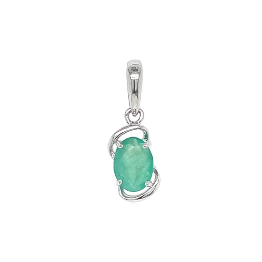 Dije de Esmeralda en Plata 925 (1.20ct)