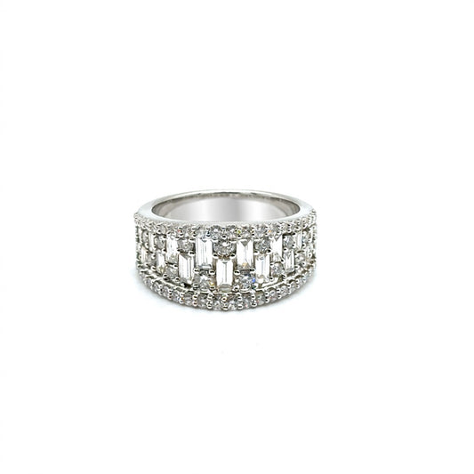 Anillo de Diamantes en Oro 14K