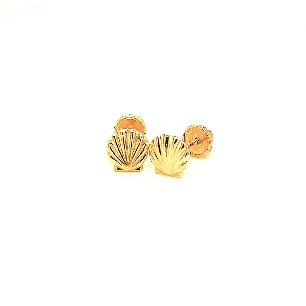Aretes de Bebe (concha) en Oro