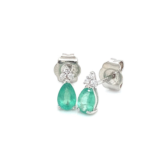 Aretes de Esmeralda en Plata 925 (0.80ct)