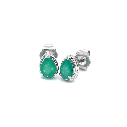 Aretes de Esmeralda en Plata 925 (1.3cts)