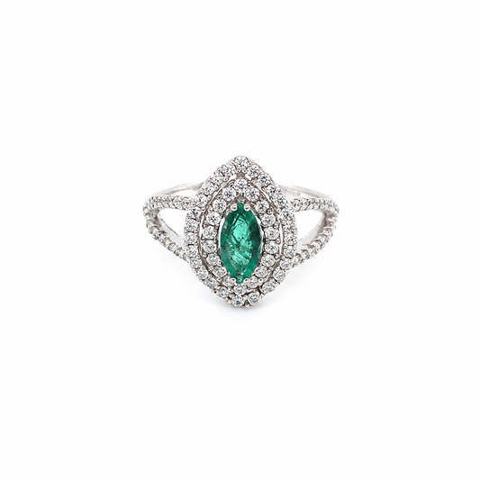 Anillo de Esmeralda en Plata 925 (0.60ct)