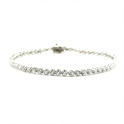 Pulsera Tennis en Plata con Diamantes Laboratorio