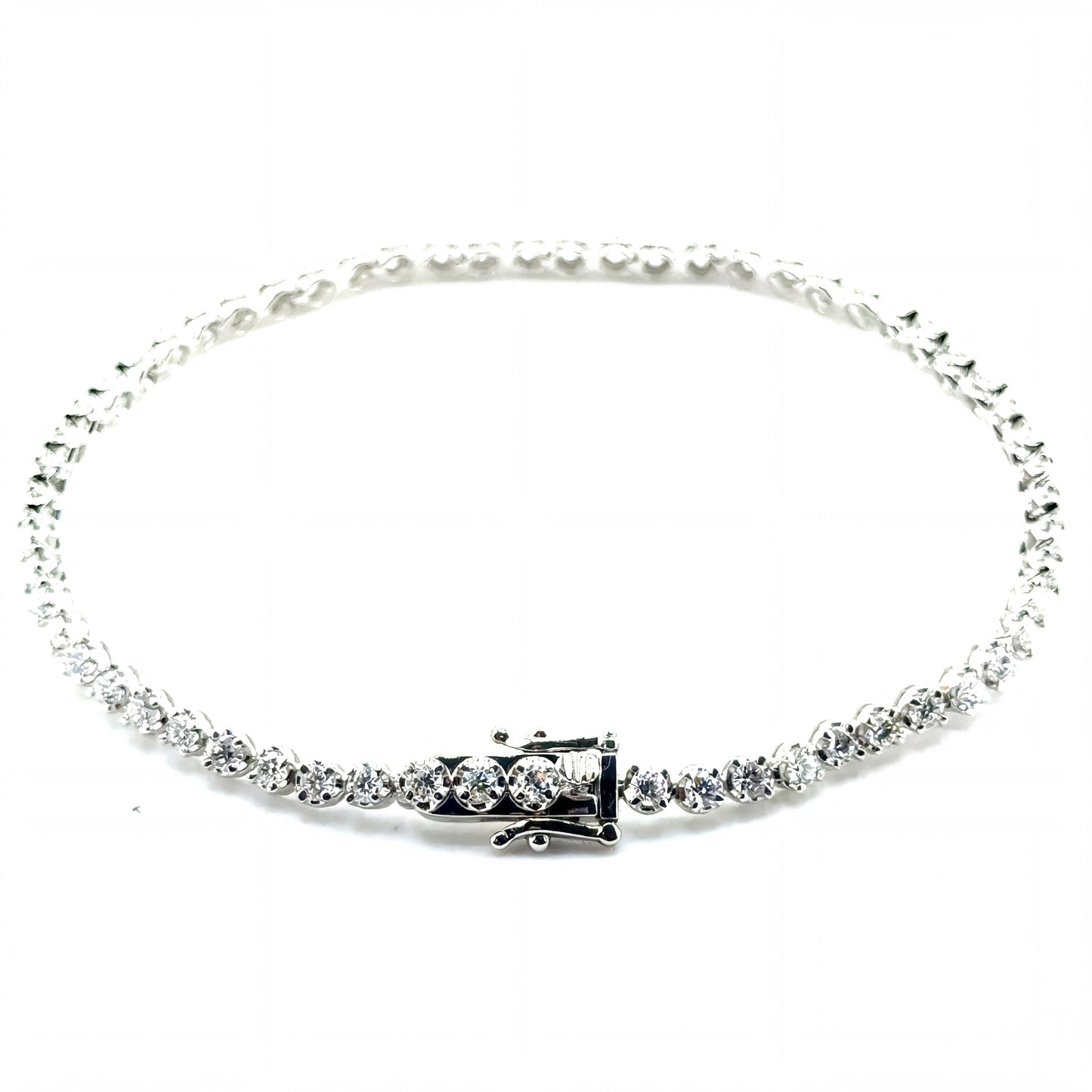 Pulsera Tennis en Plata con Diamantes Laboratorio